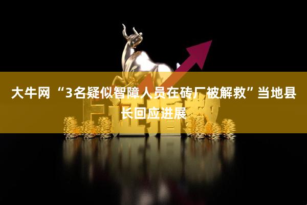 大牛网 “3名疑似智障人员在砖厂被解救”当地县长回应进展
